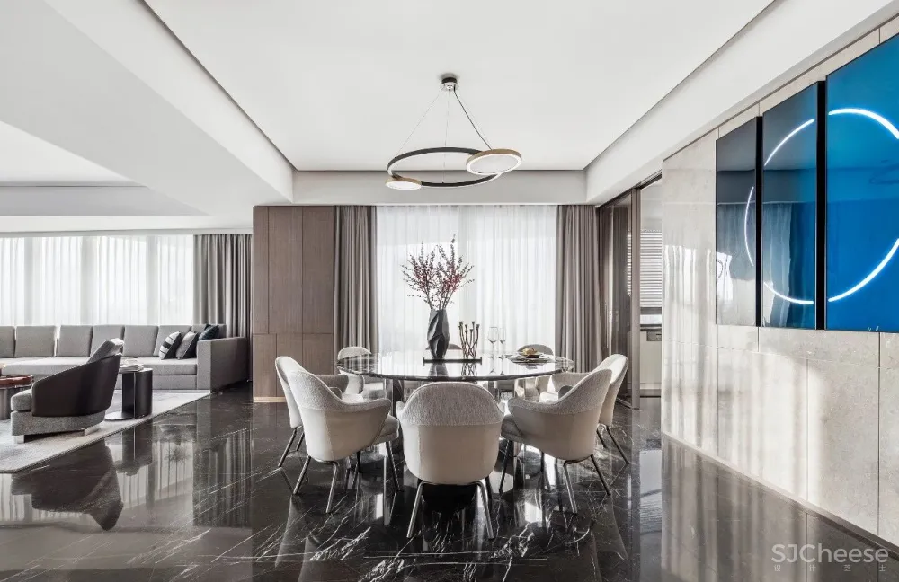 柯翊设计│ 绍兴源盛·云锦中心大平层样板间