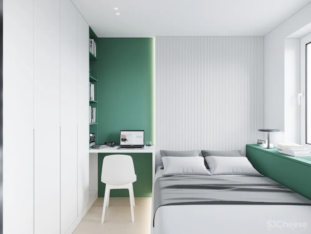 28㎡ 收纳全上墙,这样设计更省空间!