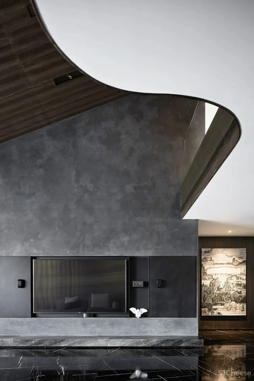 半挑空,现代简约大复式!