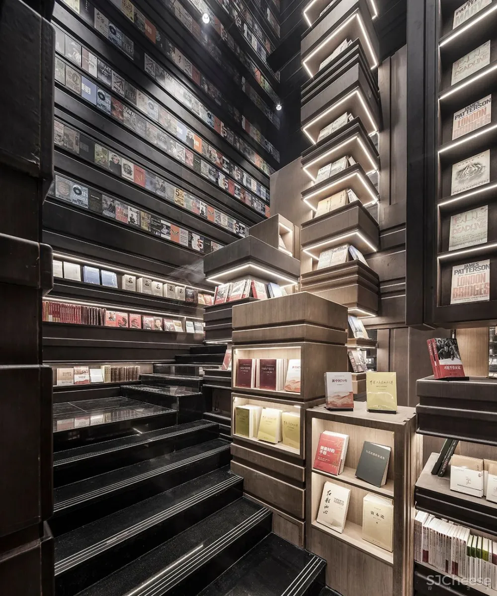 李想新作 宁波钟书阁,1230㎡,把201块“岩石”搬进书店