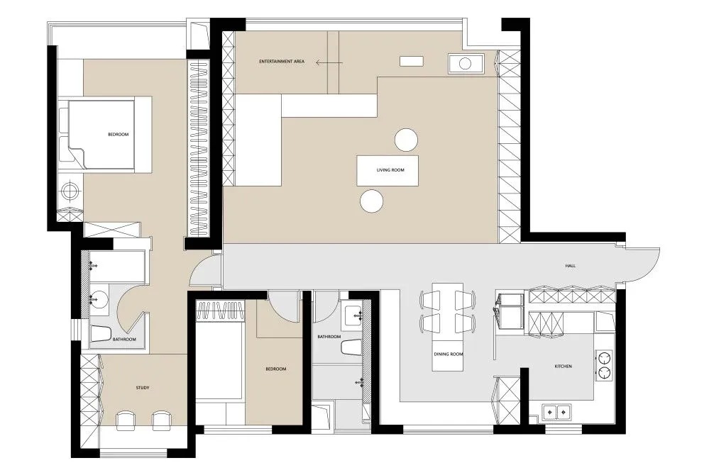 成都两娃之家,溜滑梯、荡秋千,150㎡里好玩、功能、收纳,每样都很强大!