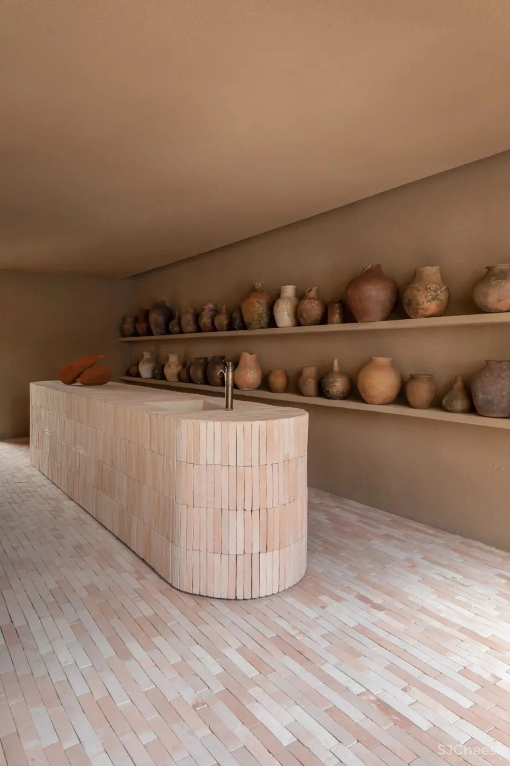 MNMA STUDIO在圣保罗的TERRACOTTA梦想中的两种热带风情。