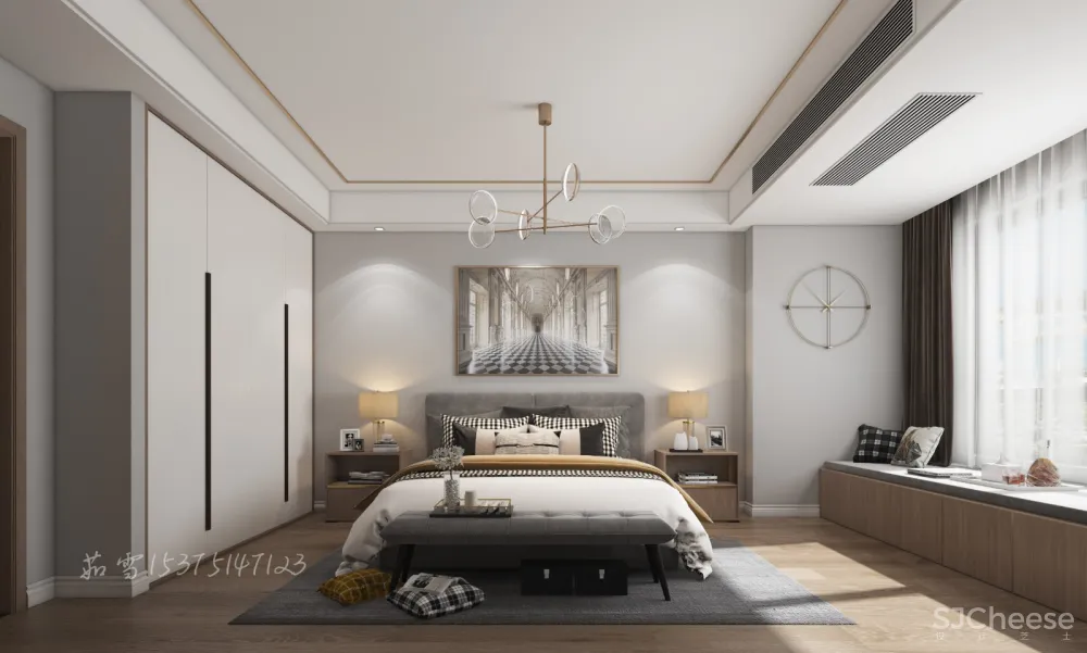 130平现代风格,低奢淡雅