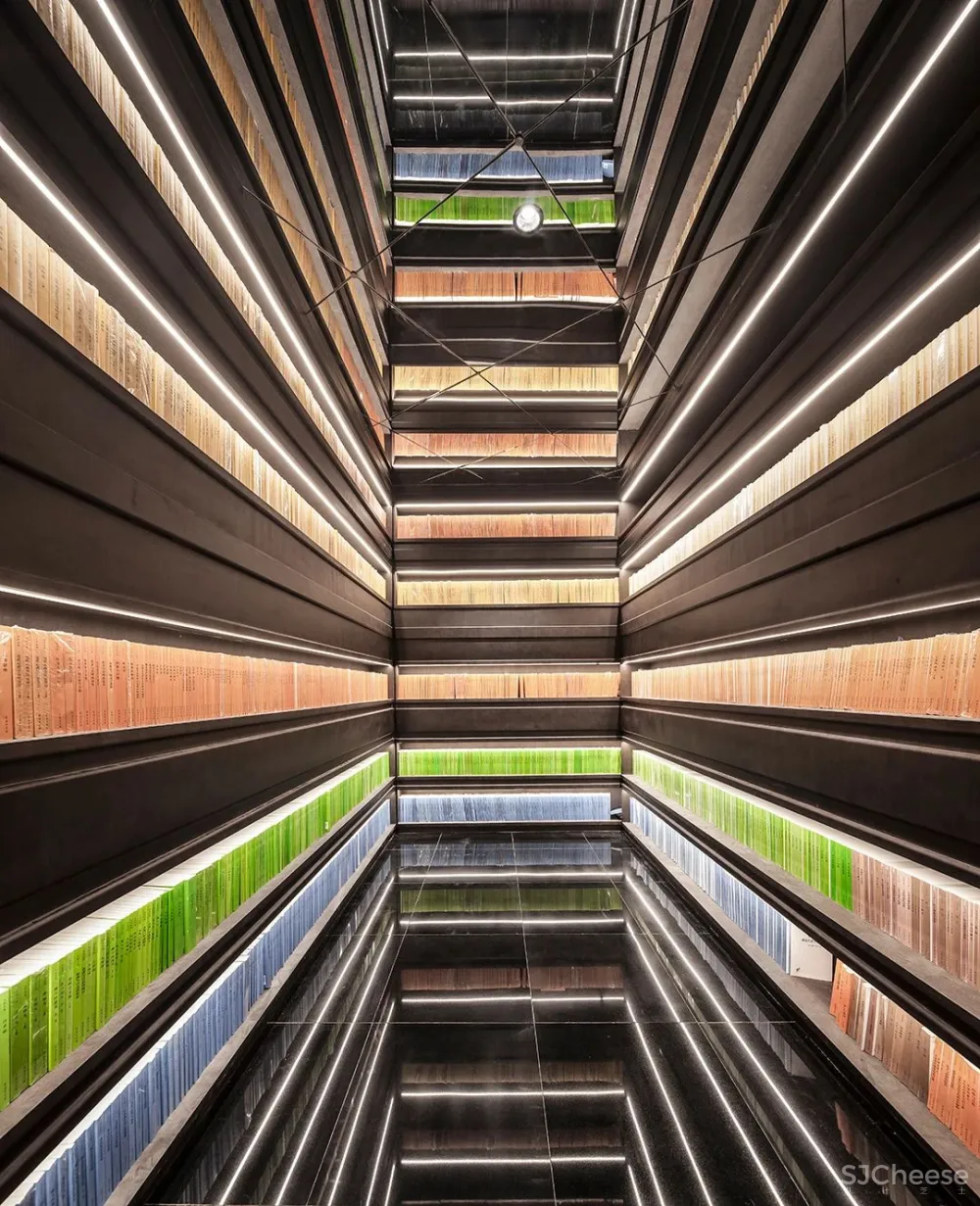 李想新作 宁波钟书阁,1230㎡,把201块“岩石”搬进书店