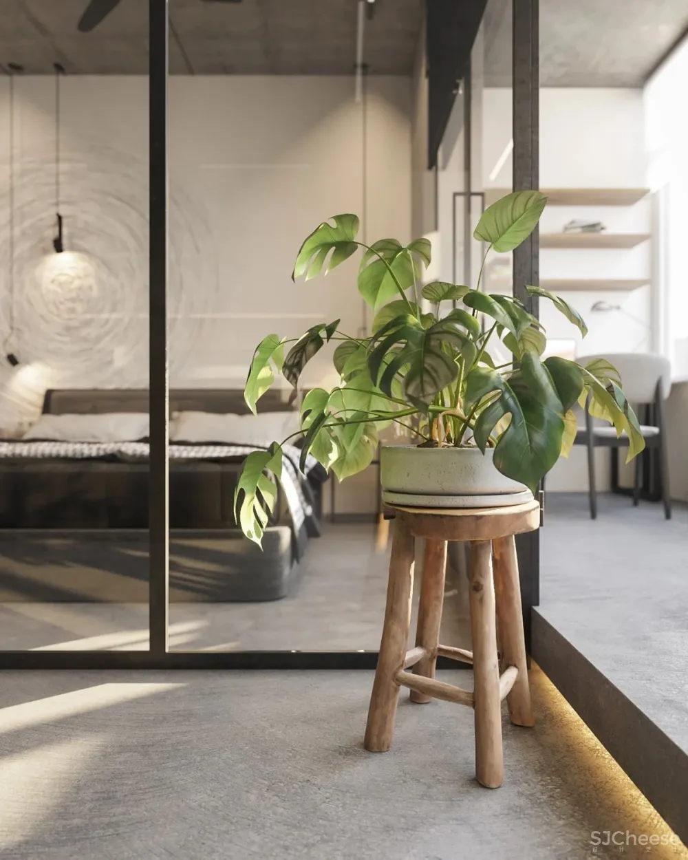 70㎡ 的 LOFT，裸装的混凝土空间也可以很温馨！