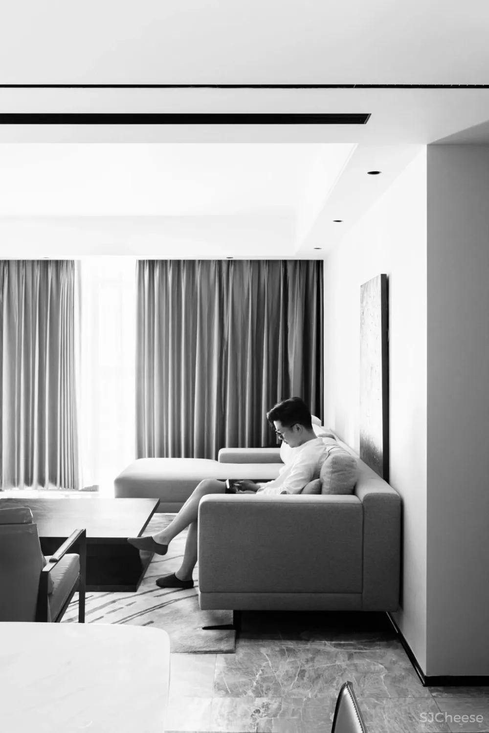 140㎡意式私宅，极简让空间更分明 徐振海设计