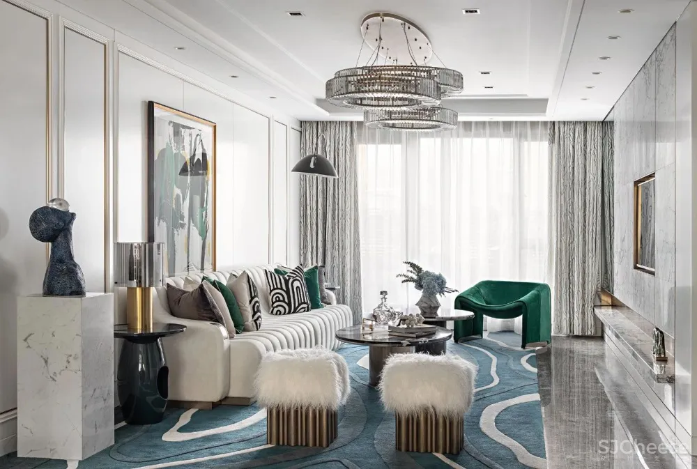 伶居设计:396㎡温雅艺术大宅,舒意生活,比诗浪漫!