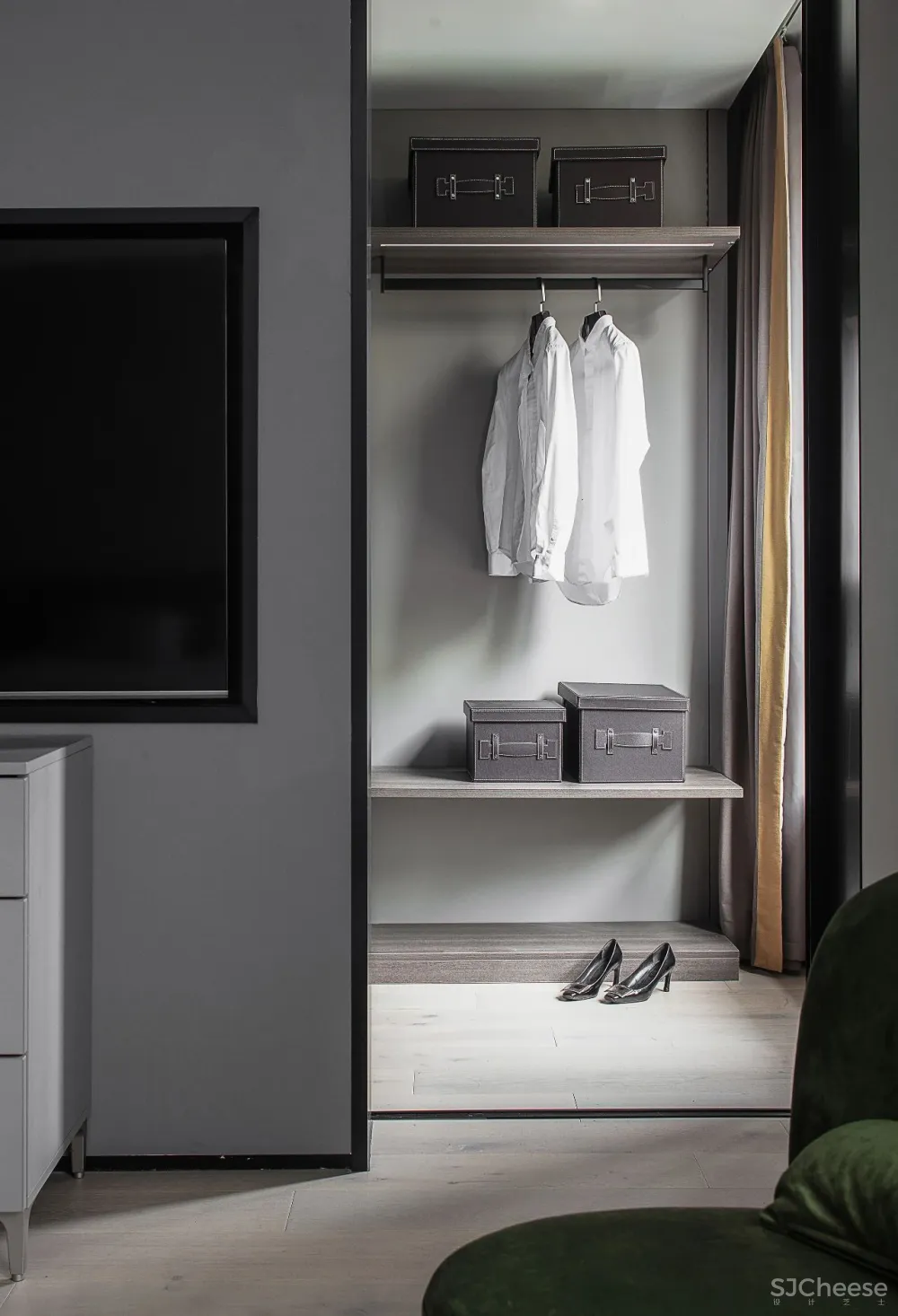 互动社交厅 大尺度起居套间,减压治愈的家 赫设计