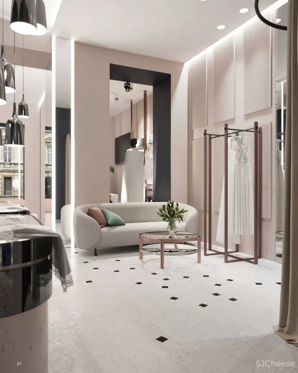 轻奢之美 丨一个空间,两个方案