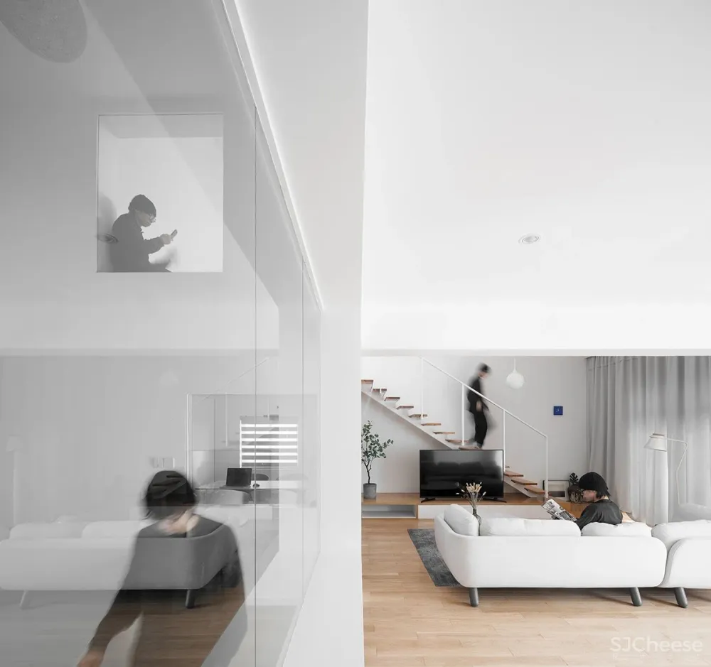 浙江半空间住宅:探索空间的自由性互动性│几言设计