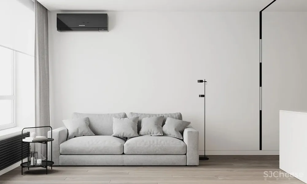 80㎡ 的极简公寓,原木与大白墙构成的舒适空间