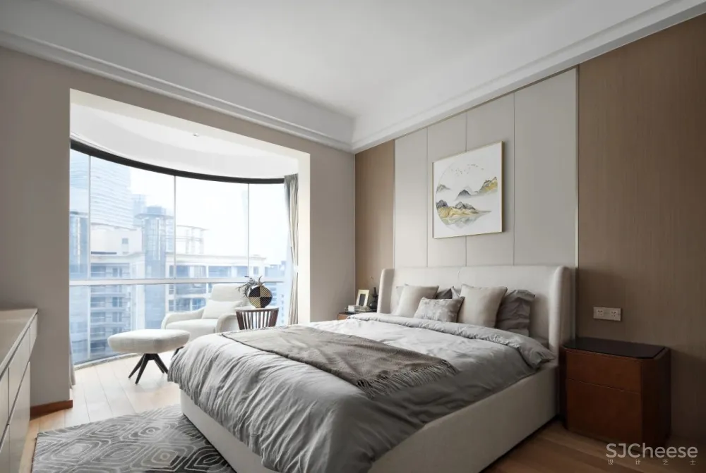 设计师丁捷:270㎡现代极简大宅,繁华之中的静谧空间