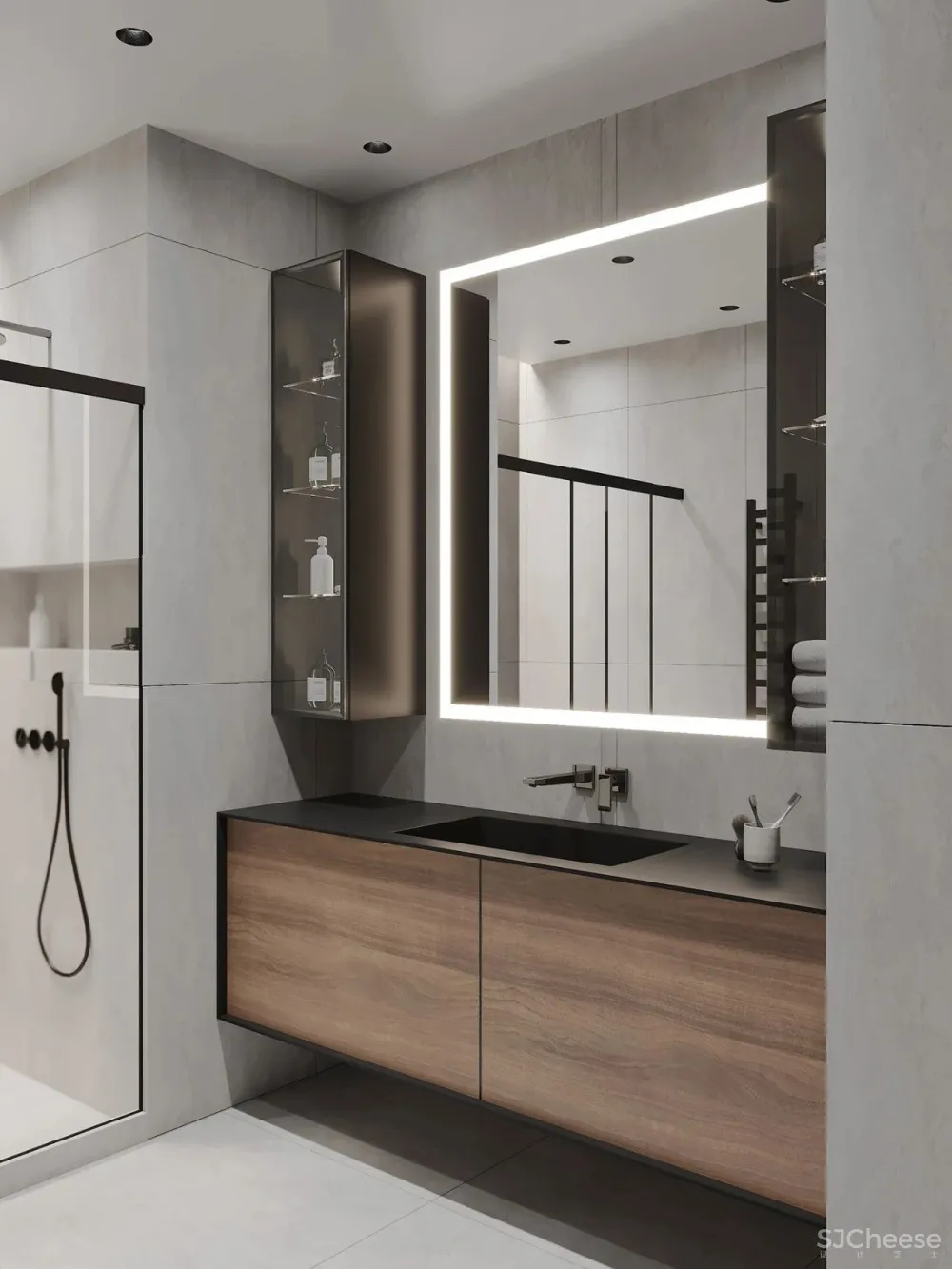 100㎡现代风格,三口之家,太吸引人了!