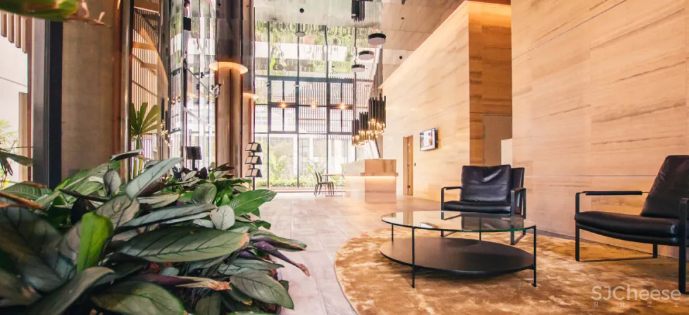 大尺度22米高人工瀑布 顶层无边泳池 生态豪宅新玩法