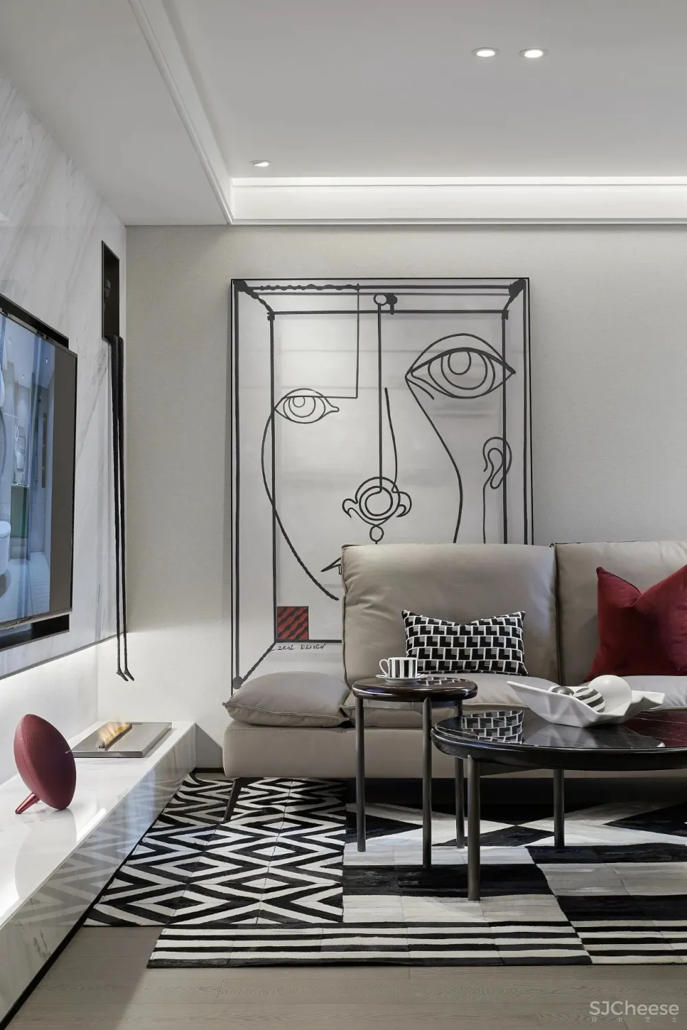 忱意设计:260㎡ 意式极简风叠墅,还原设计本真