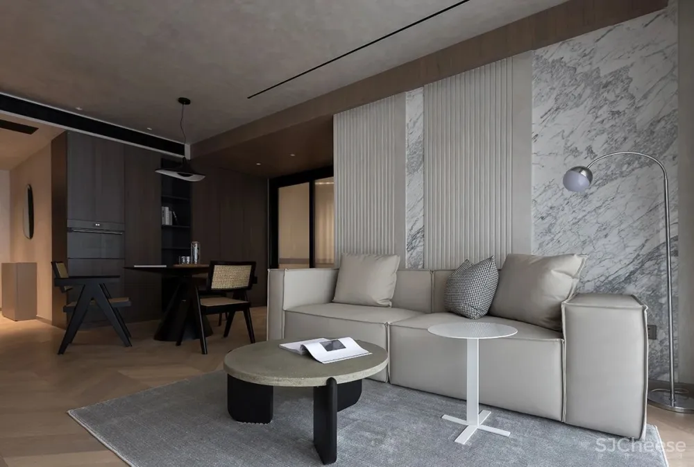 大理石 艺术漆,诠释质朴侘寂美学 观致设计