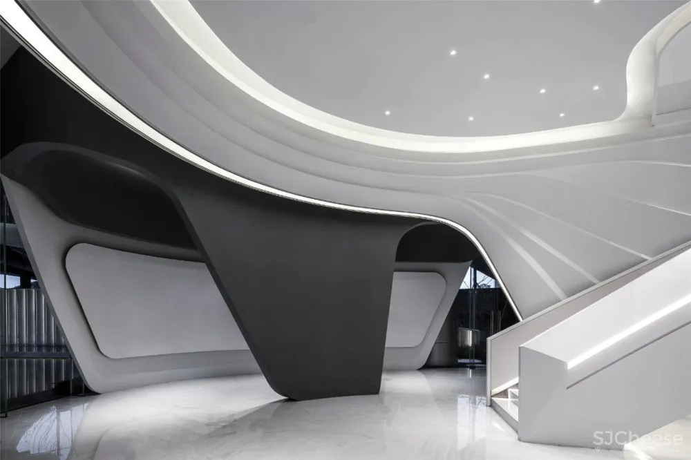 达观设计：纯净极简，行云流水间勾勒空间大美！