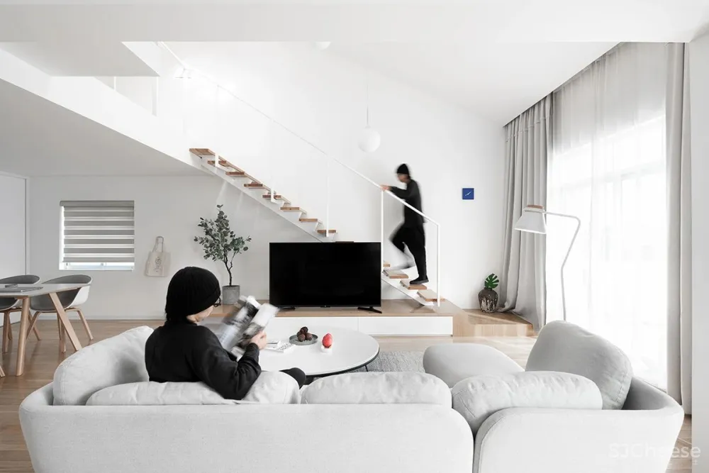 浙江半空间住宅:探索空间的自由性互动性│几言设计