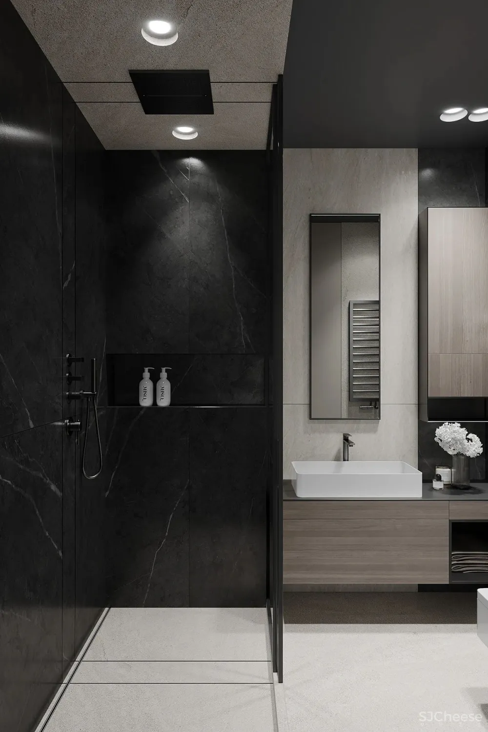 一室户小公寓,从玄关到卧室每个空间都很有设计感!