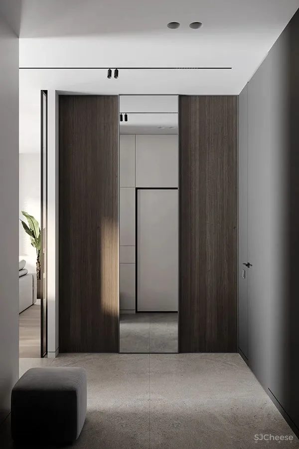 一室户小公寓,从玄关到卧室每个空间都很有设计感!