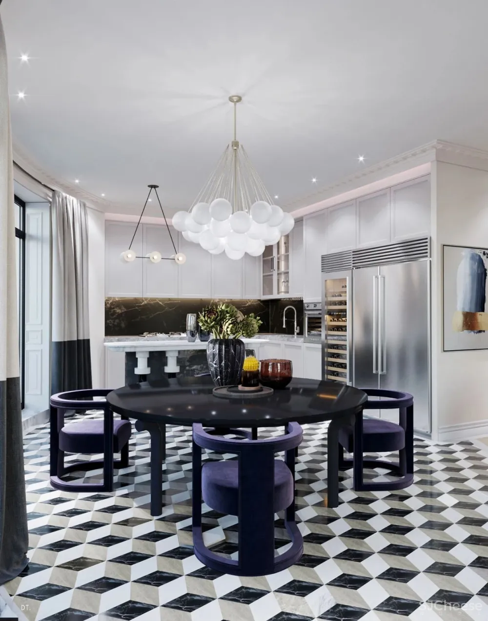 轻奢之美 丨一个空间,两个方案