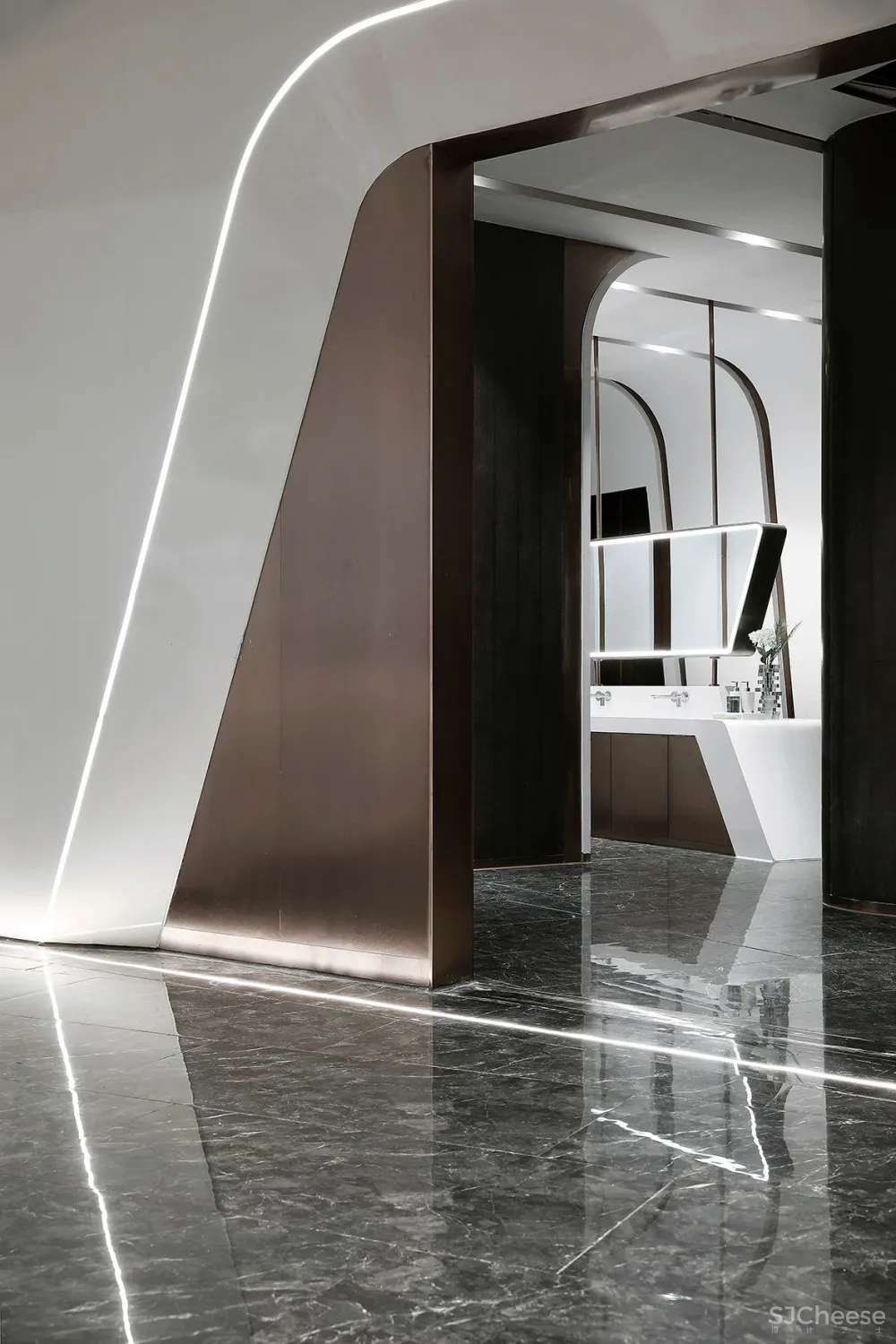 天鼓设计:线条的韵律,极简空间的秩序美学