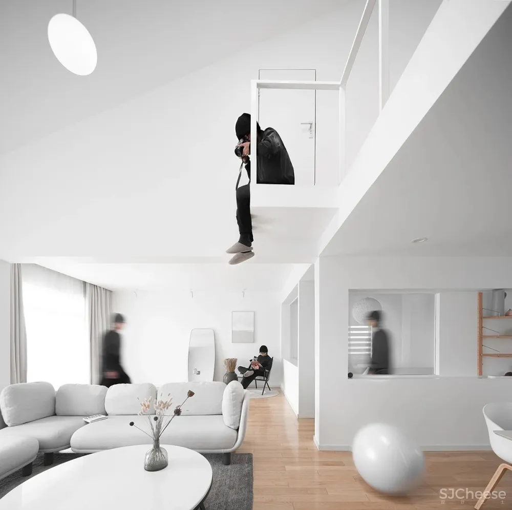 浙江半空间住宅:探索空间的自由性互动性│几言设计