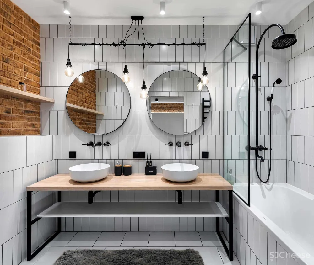 工业风两居室,层高不够,天花就这样装