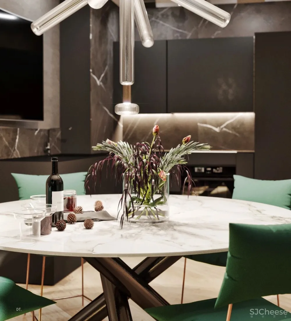 轻奢之美 丨一个空间,两个方案