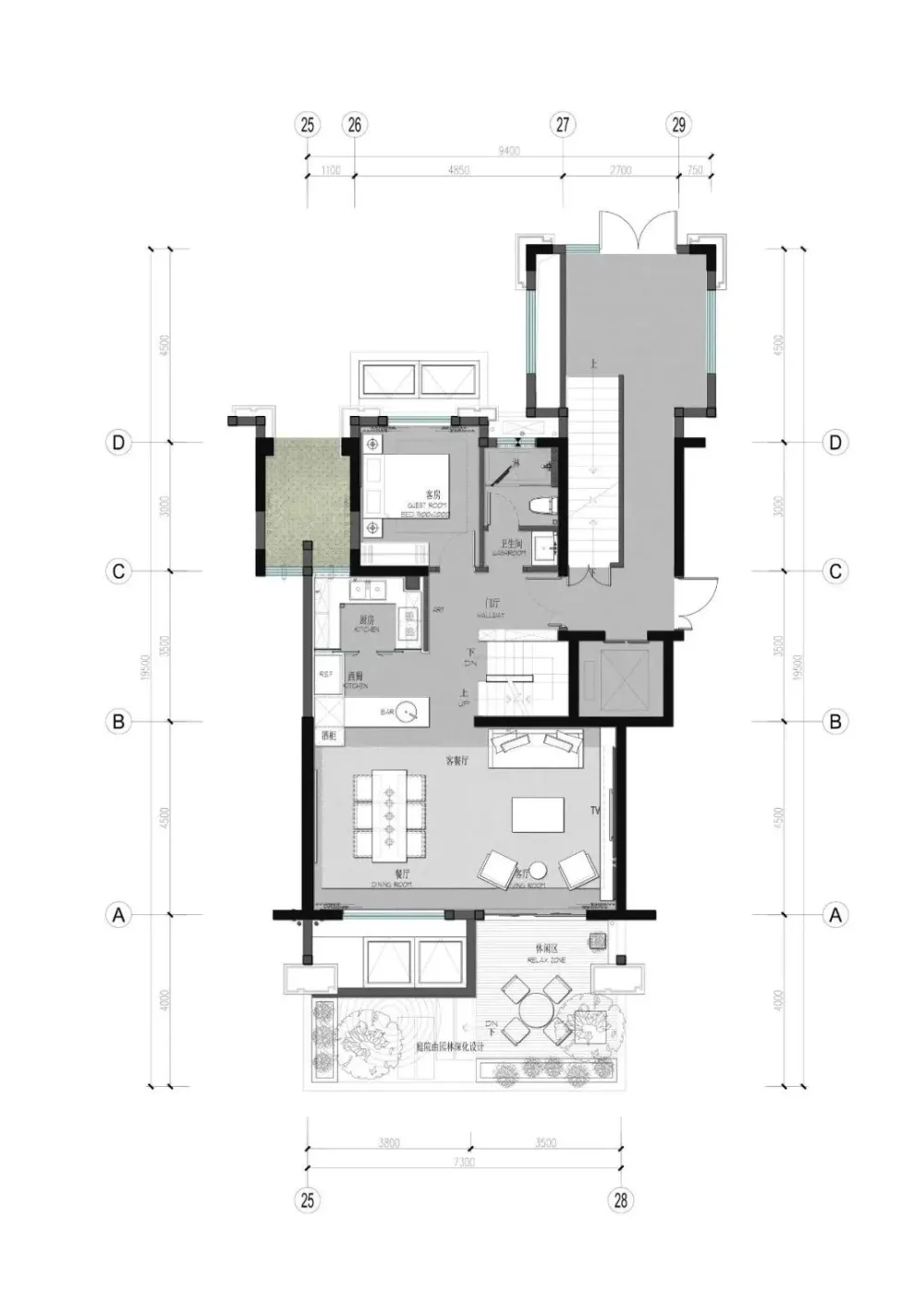 昆明中海云麓九裡下叠住宅样板间 矩阵纵横