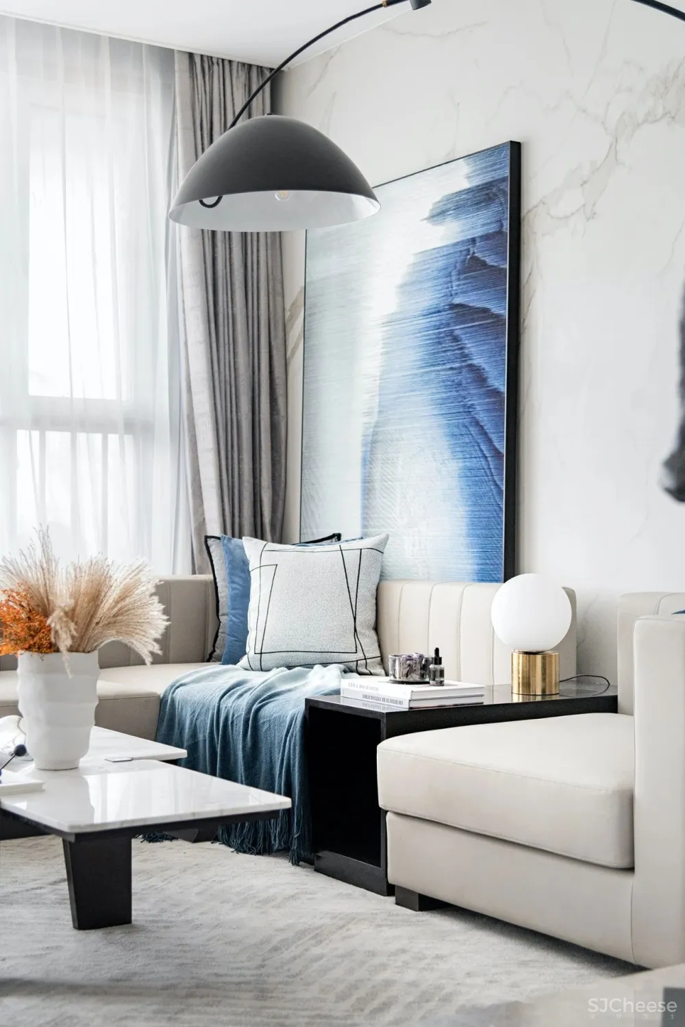 SHD山禾设计|泰安泰岳国风 以经典蓝缔造永恒的家