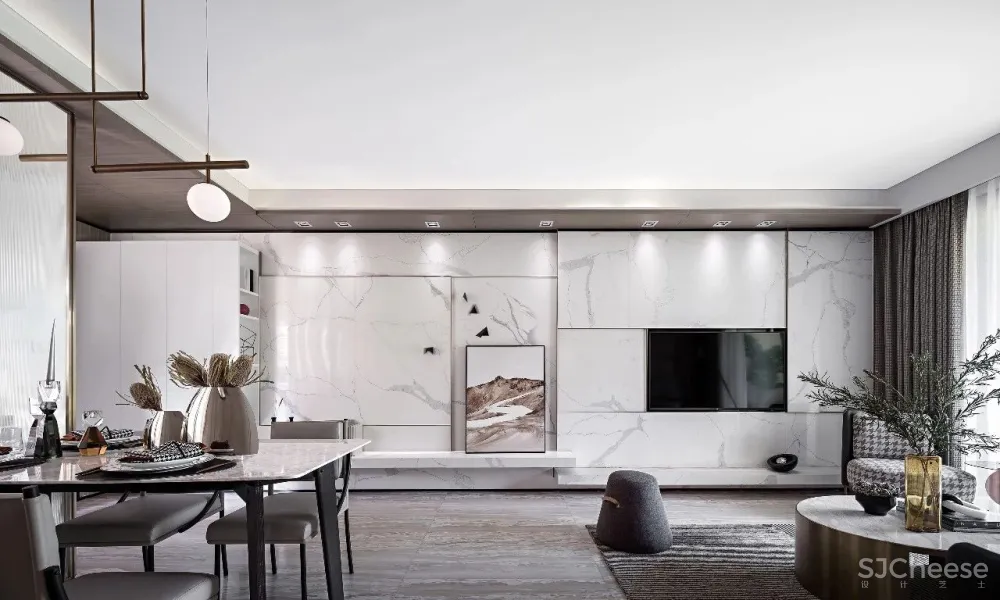 121㎡与97㎡低奢风样板间，摩登大方又不失浪漫！