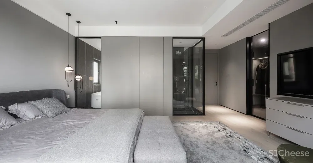 互动社交厅 大尺度起居套间,减压治愈的家 赫设计