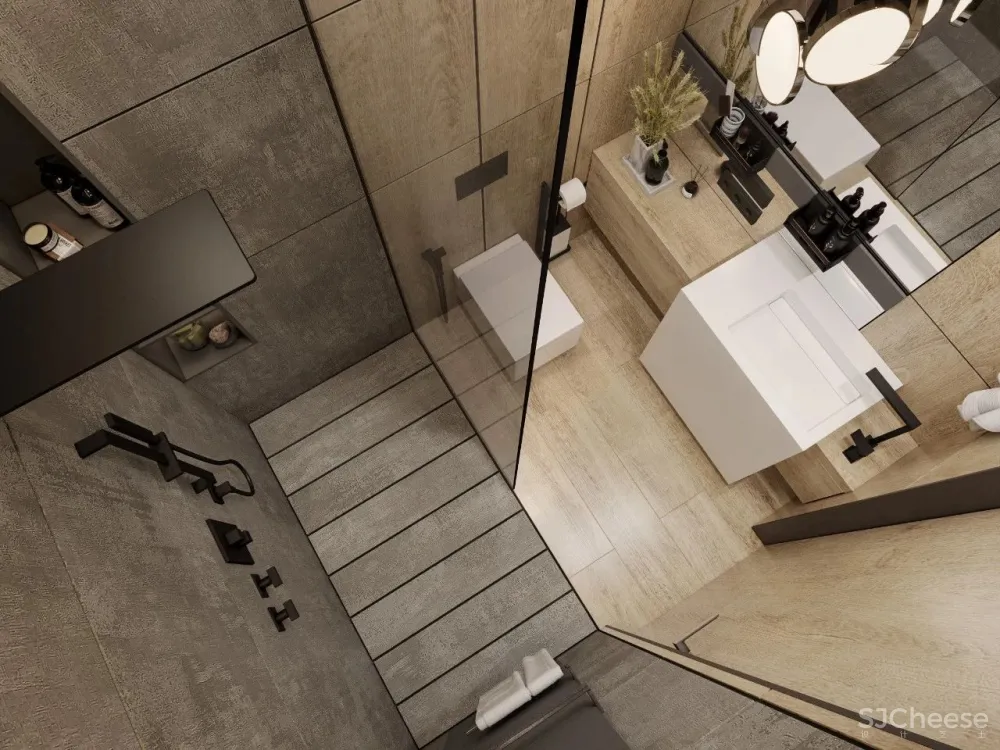 灰白色 原木,宁静简练的舒适感!