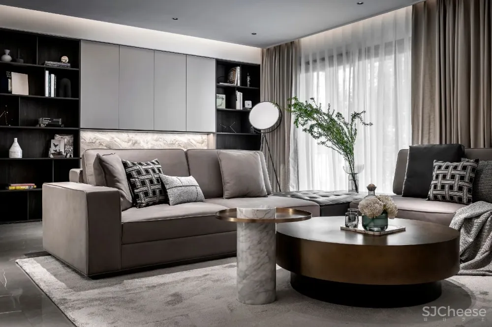 300㎡现代风大宅,下沉式庭院太棒了!