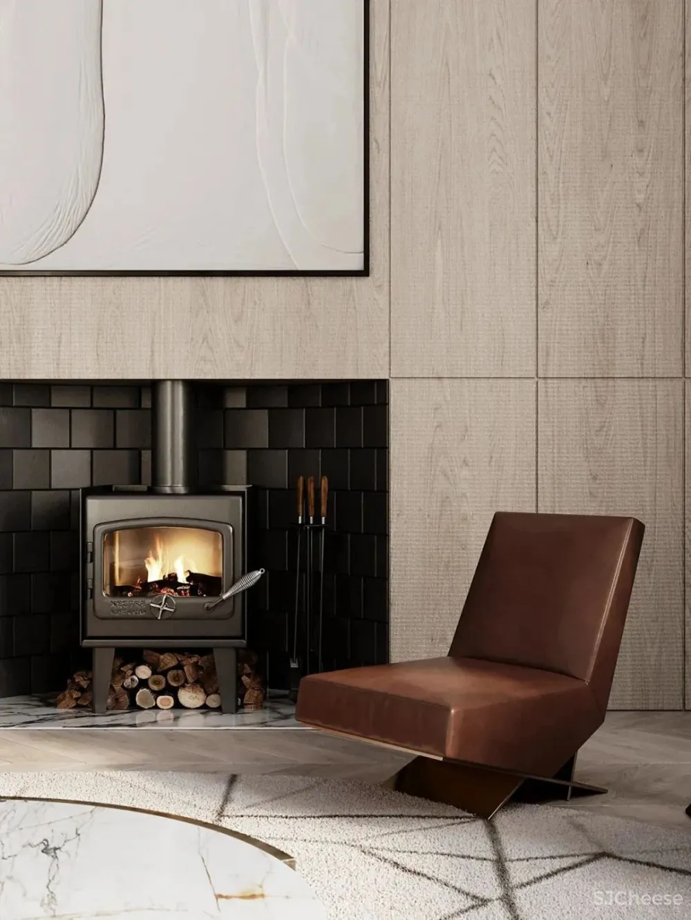 温暖原木色,色彩与纹理和谐交融!