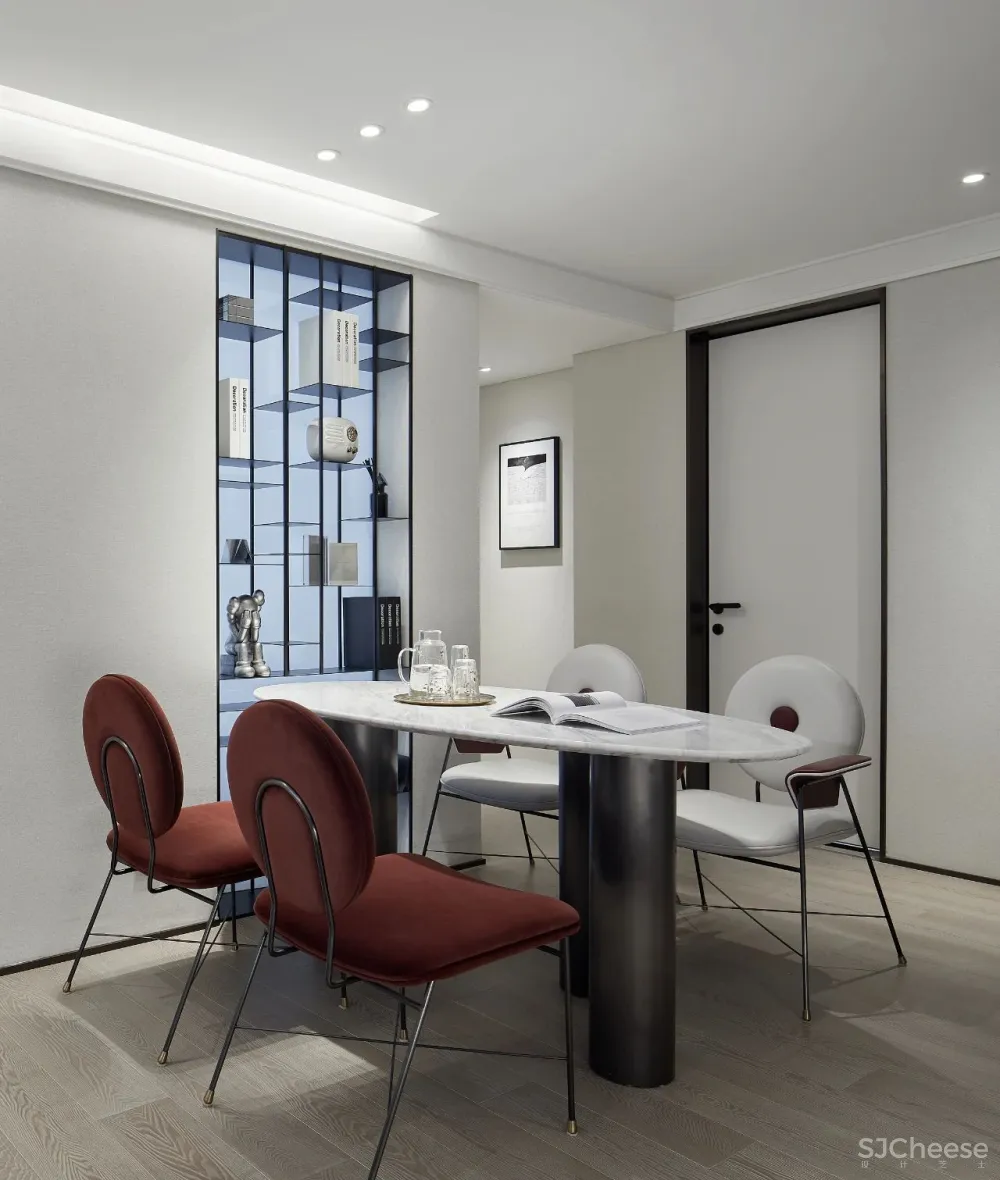 色彩与材质的艺术,现代摩登气息的一方天地 忱意设计