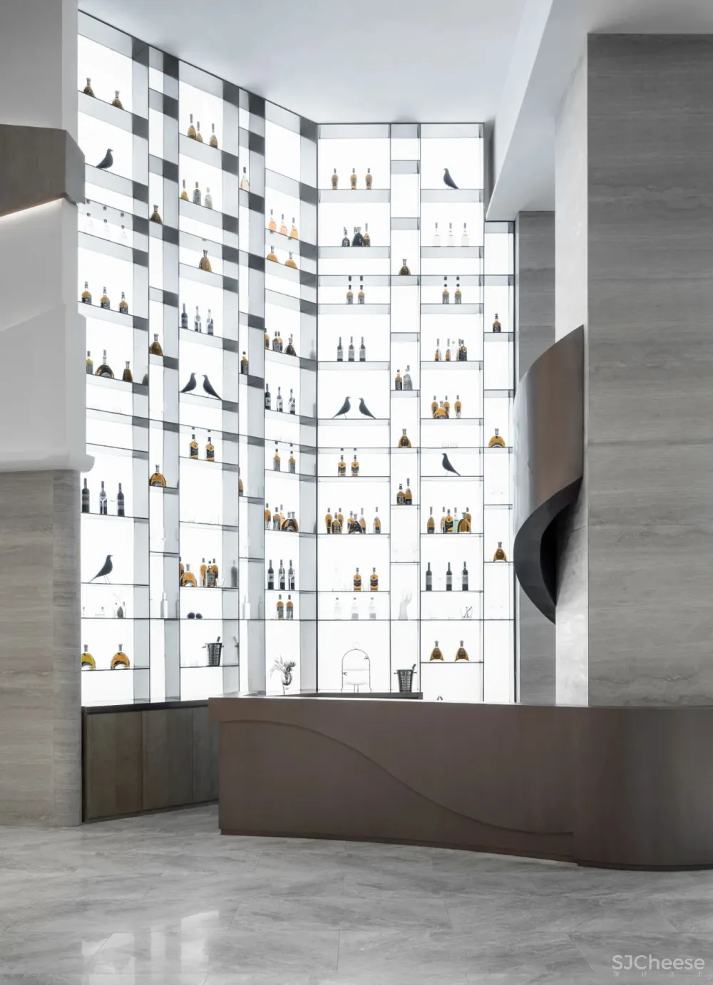 几朵设计 曲线悠游处,光影照花筑