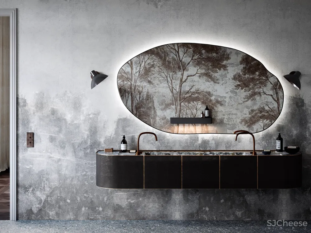 复古轻奢风,诗意般的美宅!