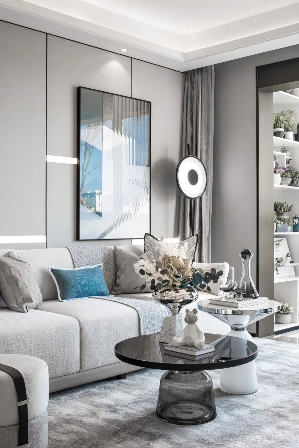 57㎡现代简约,温馨优雅的质感,让小户型也档次自然