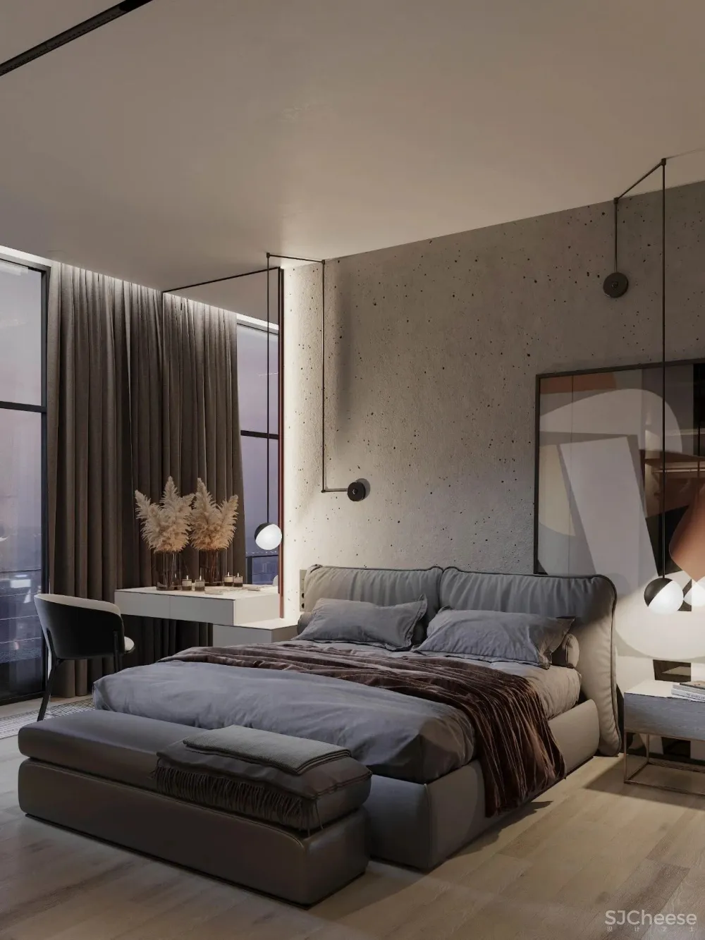 100㎡现代风格,三口之家,太吸引人了!