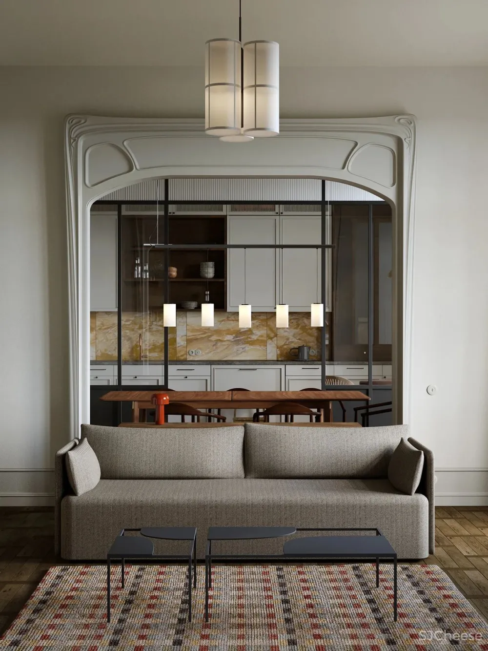 复古轻奢风,诗意般的美宅!