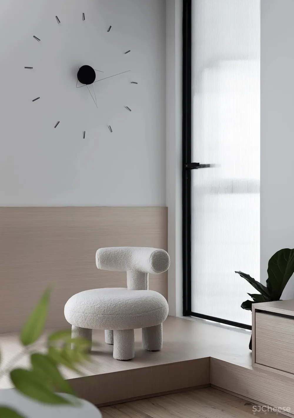 极致黑白 温润原木!