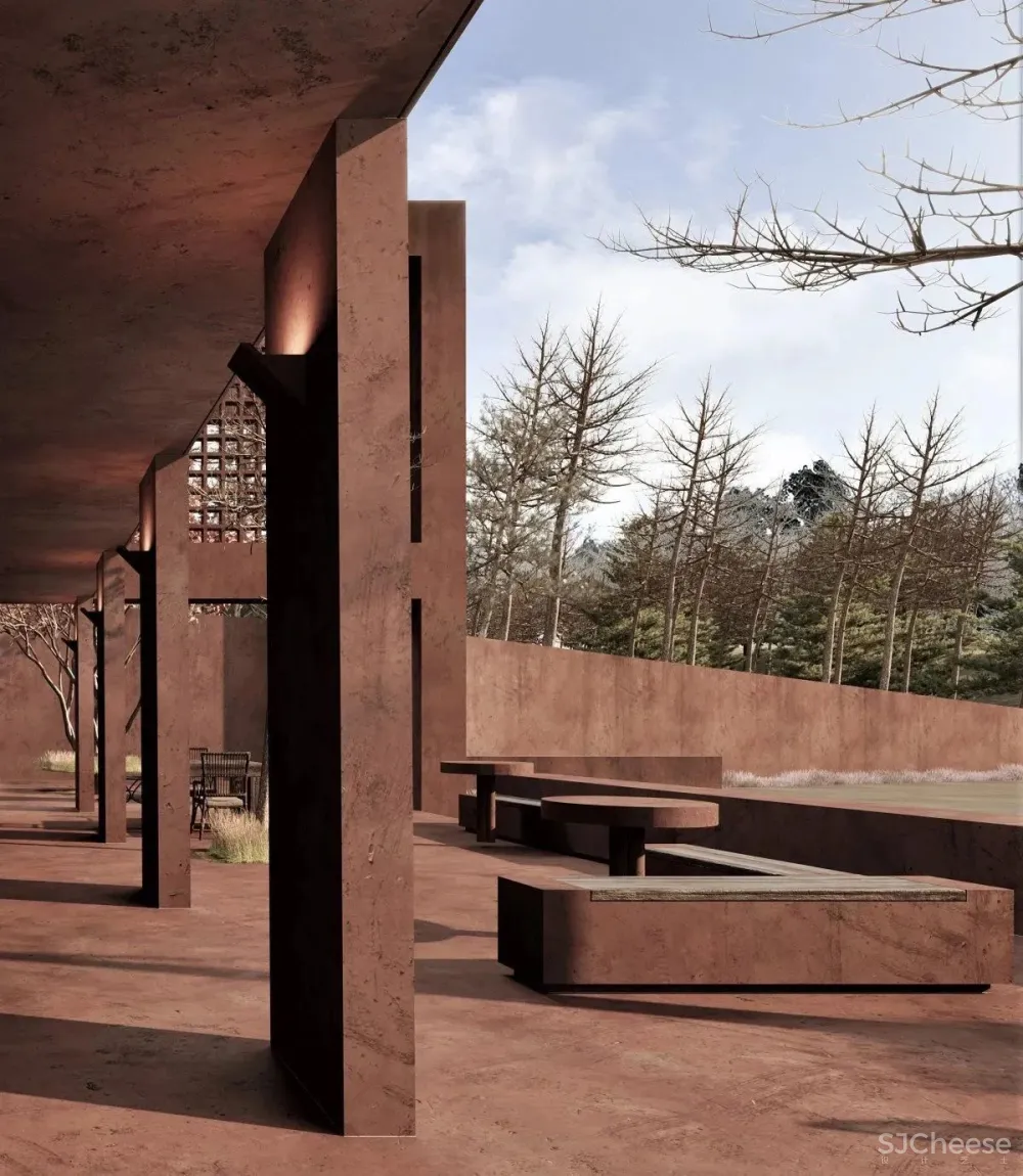 山谷餐厅,东方侘寂美学丨东形西见设计