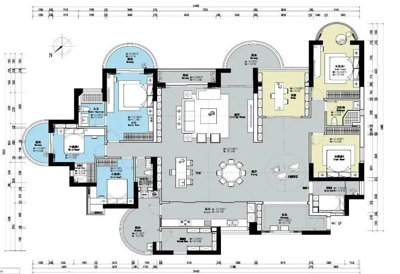 设计师丁捷:270㎡现代极简大宅,繁华之中的静谧空间