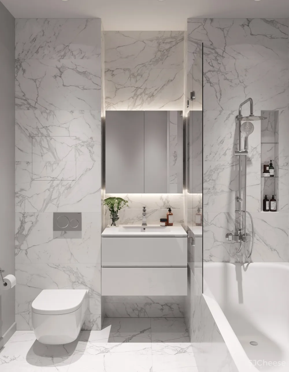 62㎡现代公寓,用线条衬托高级感