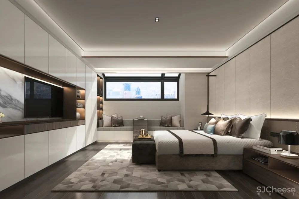 忱意设计:260㎡ 意式极简风叠墅,还原设计本真