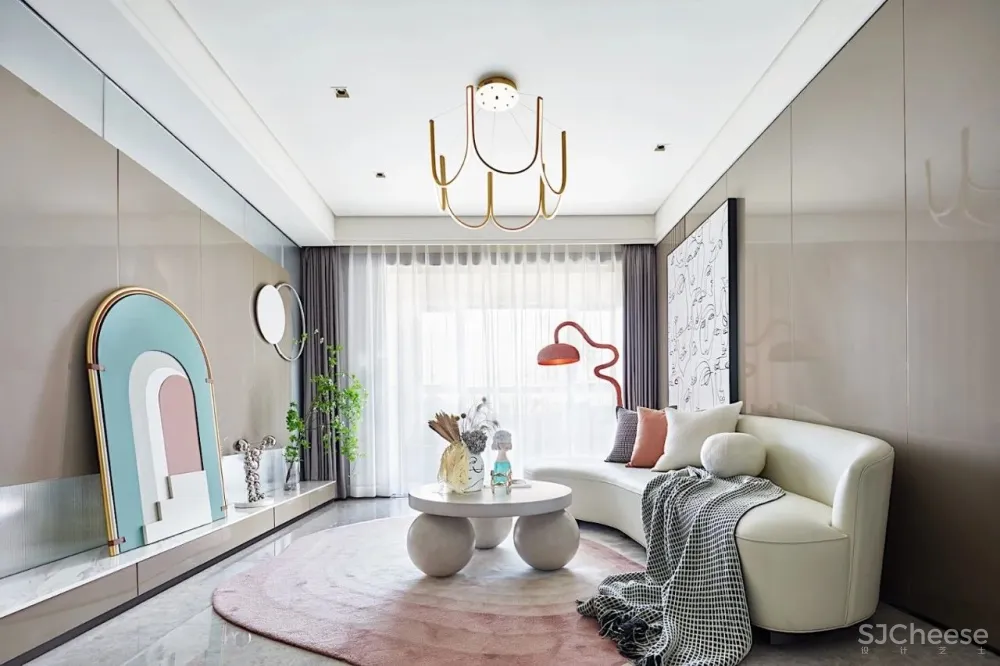 雅趣与轻奢之栖 , 108㎡华侨城滁州欢乐明湖•源庭样板间 飞视设计