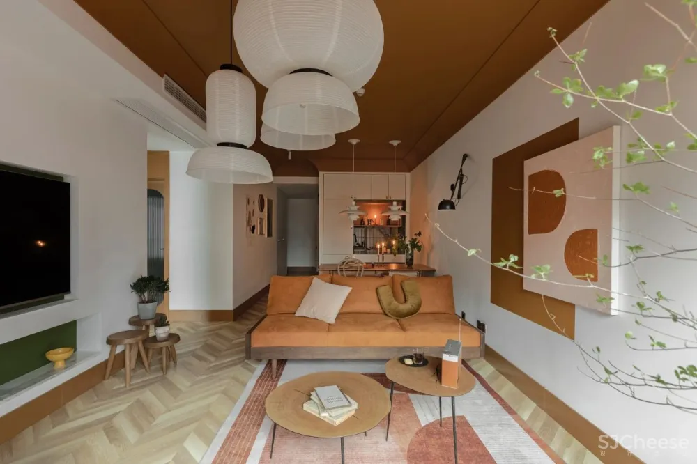 93m²二手房重塑！大胆挑战美妆界“脏橘色”！网友：真的美翻了！