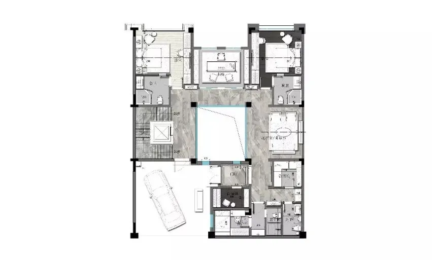 奢华别墅样板间，注入现代生活的美感！